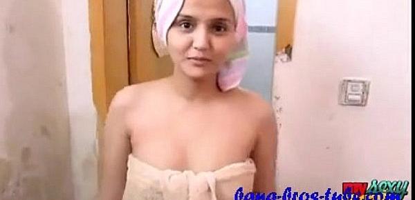 Indian Amateur Horny Wife Sonia After Shower Hardcore Sex