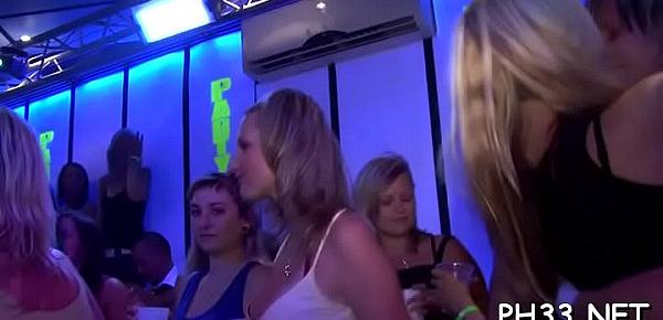 Blond and her girlfriends screwed at party